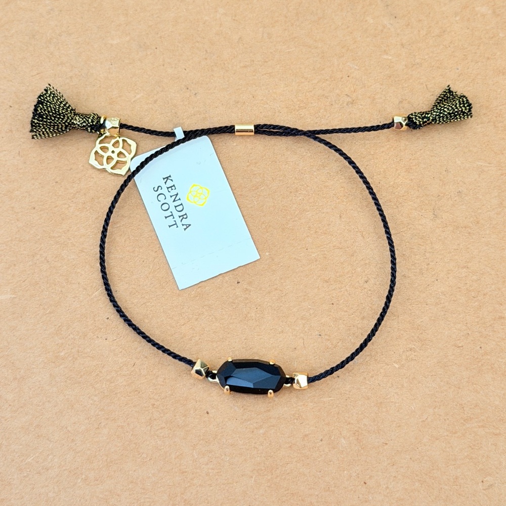 KENDRA SCOTT 14K Gold Plated Everlyne Friendship Bracelet Gold/Black